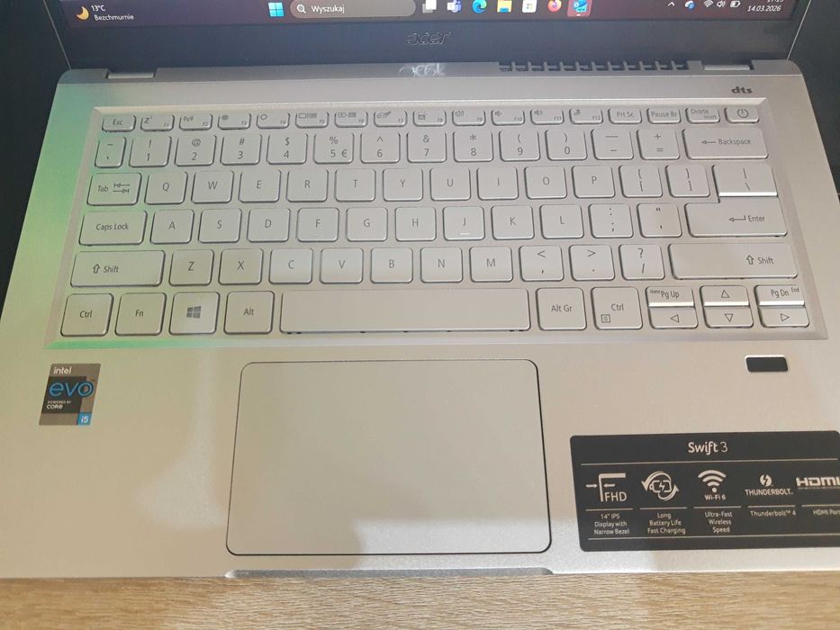 Laptop Acer Swift 3 N20C12 Win11, i5 4x4.2GHz, 16Gb RAM