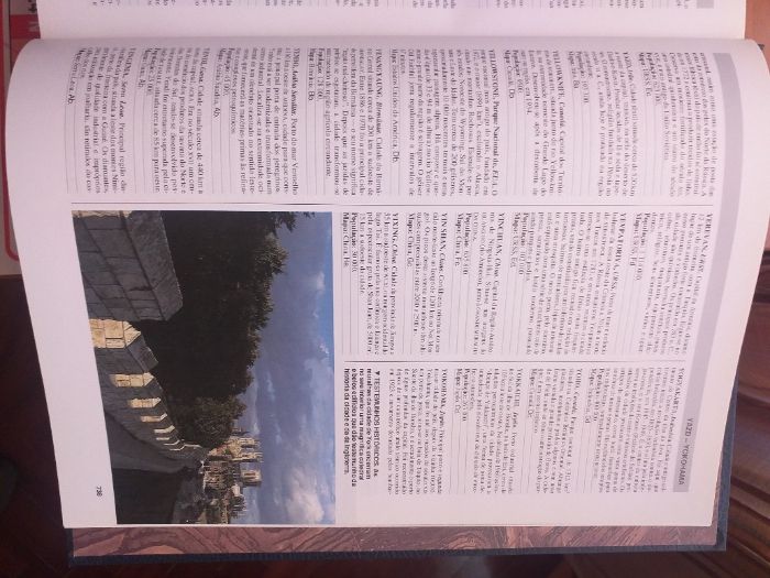 Enciclopédia universal com conhecimento dos países do mundo.