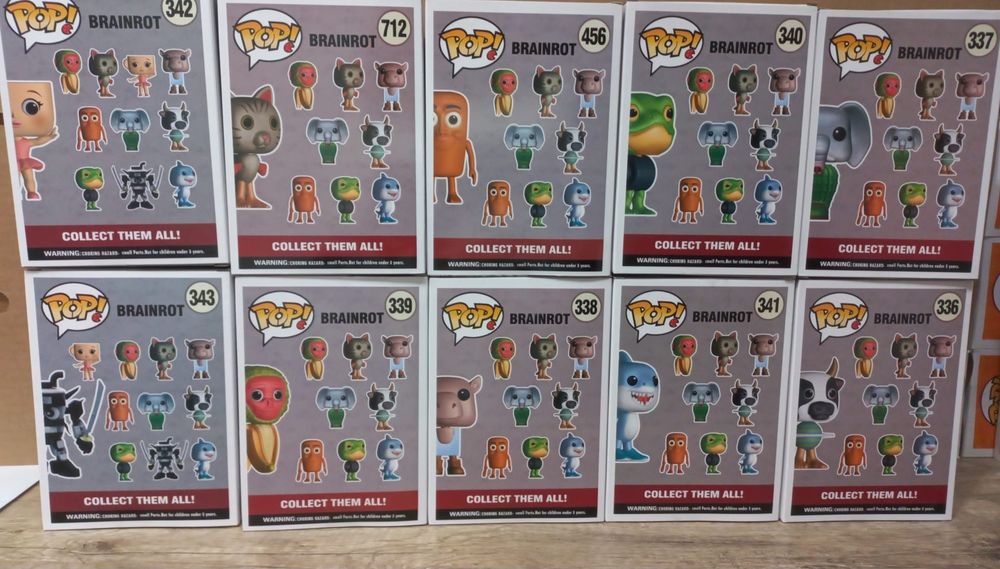 Conjunto coleção brainrot 10 figuras novas em caixa