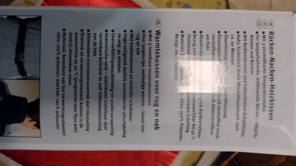 Ogrzewacz pleców na kręgosłup