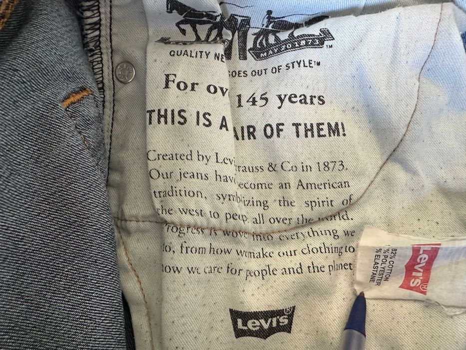 Levis 511 34/30 Spodnie Piękne Slim