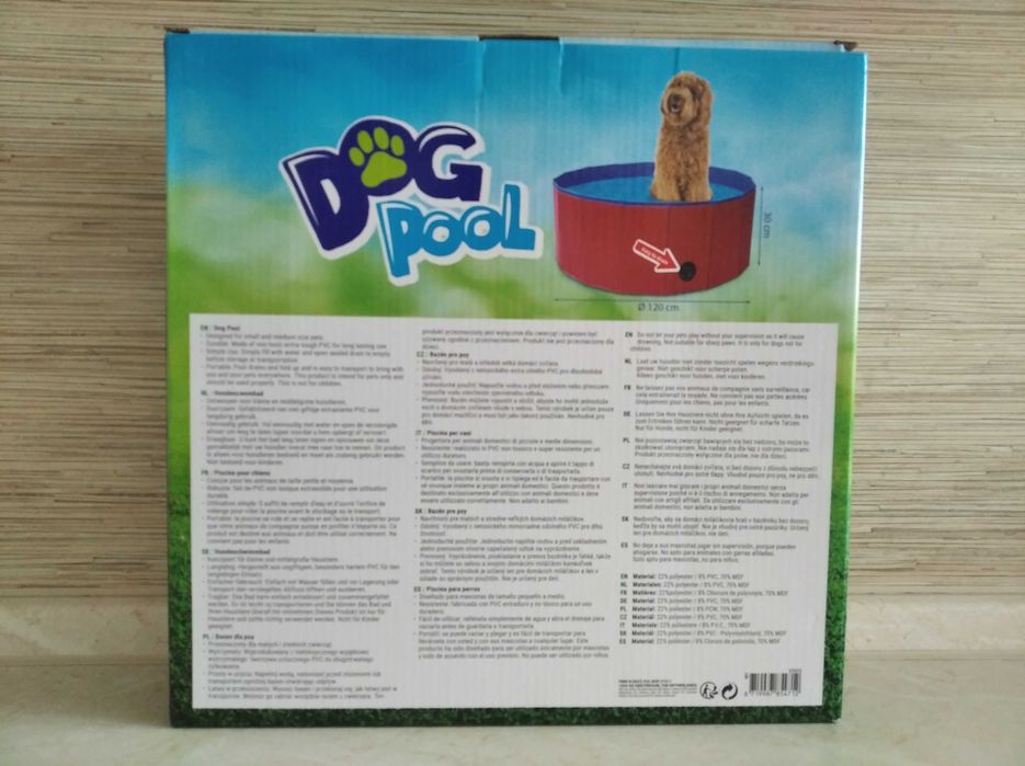 OKAZJA Basen dla psa kojec legowisko 120x30 CZERWONY Wysyłam