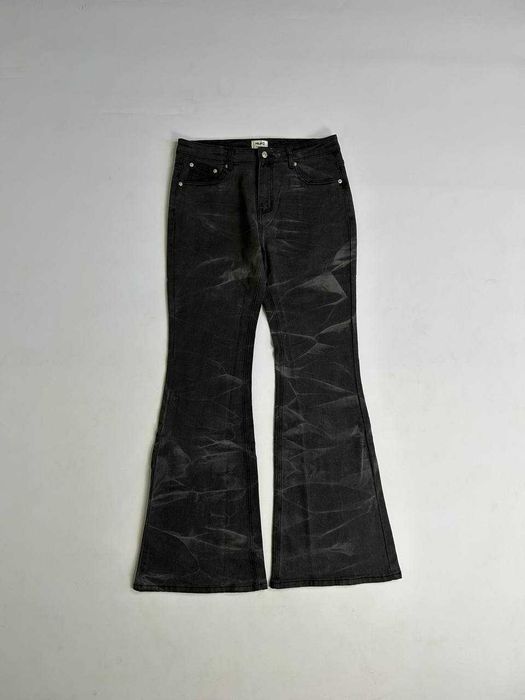 Джинси сірі штани штаны серые flared клеш джинсы кльош jeans S M L