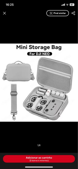 Bolsa de armazenamento para DJI Neo Preto