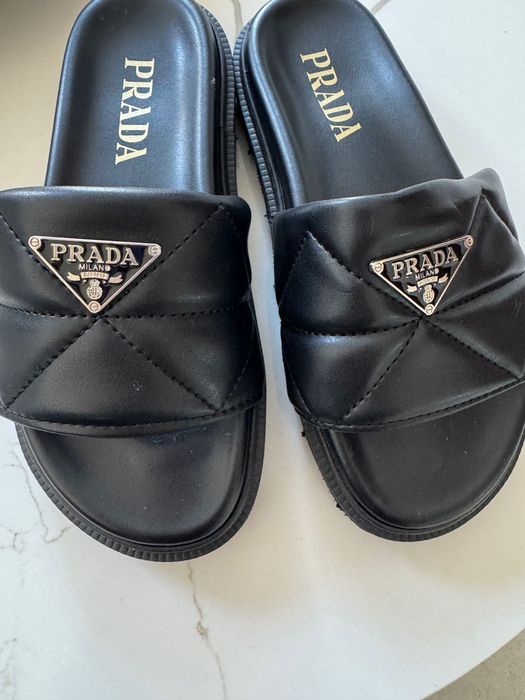 Klapki Prada 37 nowe czarne