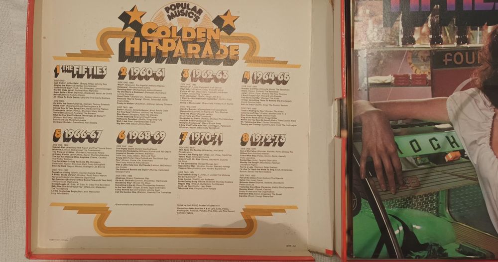Coleção 8 discos vinil vintage Golden Hit Parade