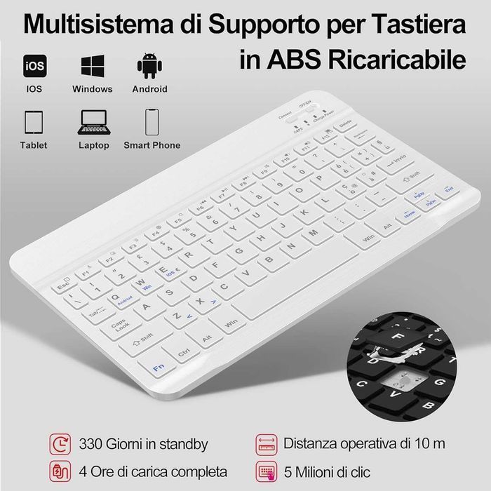 JADEMALL etui klawiatura bluetooth Samsung Galaxy Tab S9 11" S9 FE róż