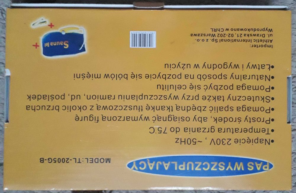 Pas wyszczuplający - sauna elektryczna