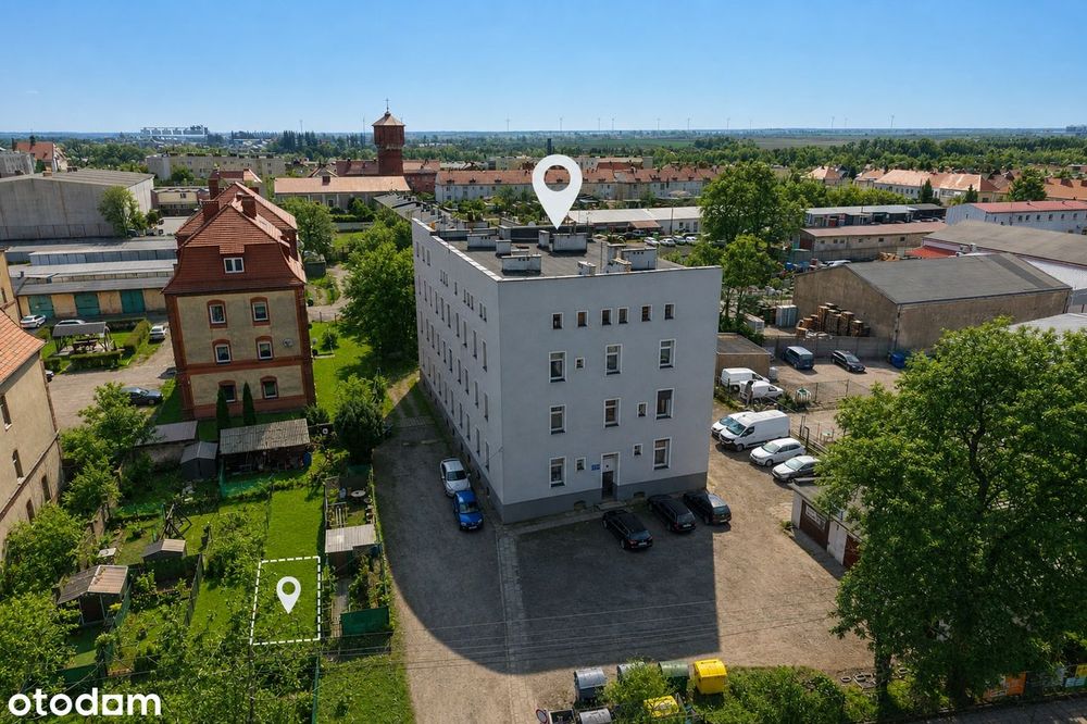 Duże, 2-pokojowe mieszkanie z ogródkiem