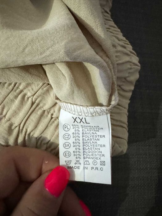 Calções Creme tipo linho