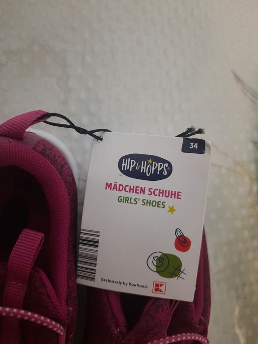 Кросівки підліткові для дівчинки Hip&Hopps, Німеччина. Розмір 34