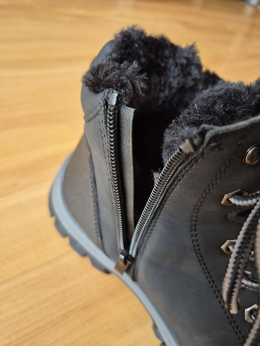 Czarne buty męskie ocieplane - Cabin shoes r.41