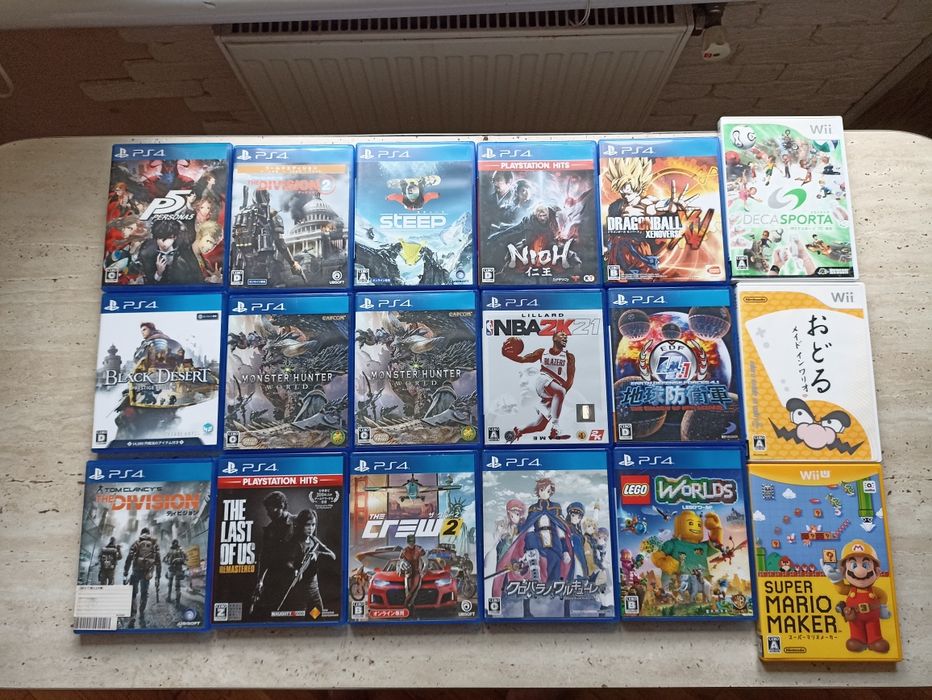 Аксесуари з Японії диски для Ps 4 та Nintendo switch Wii U