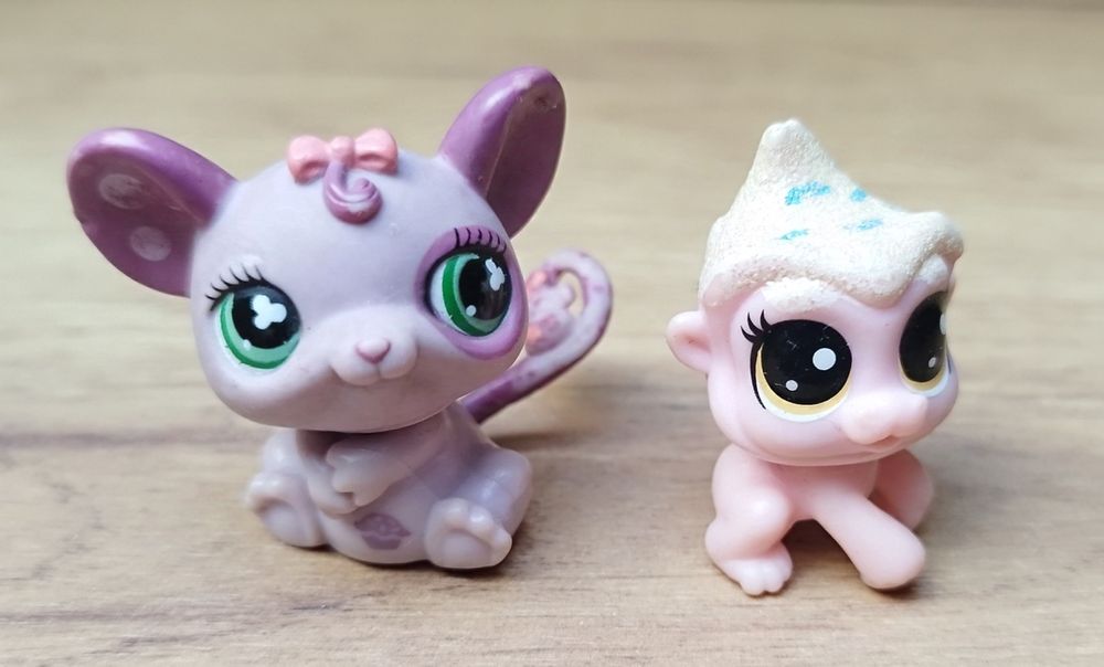 Figurki LPS Littlest pet shop mysz szczur goryl