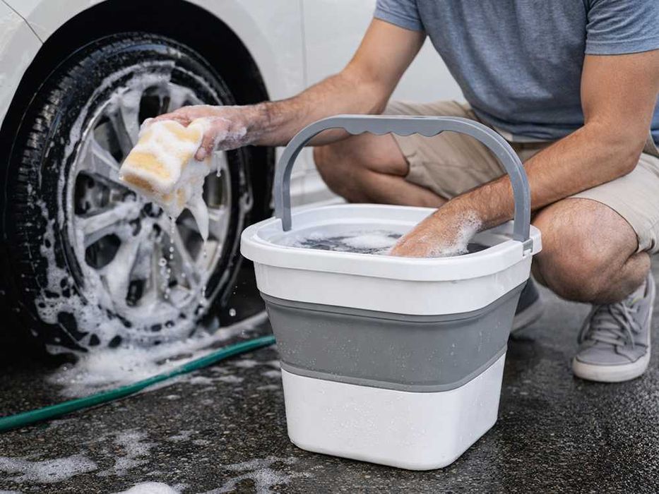 Wiadro silikonowe 5L składane idealne na camping
