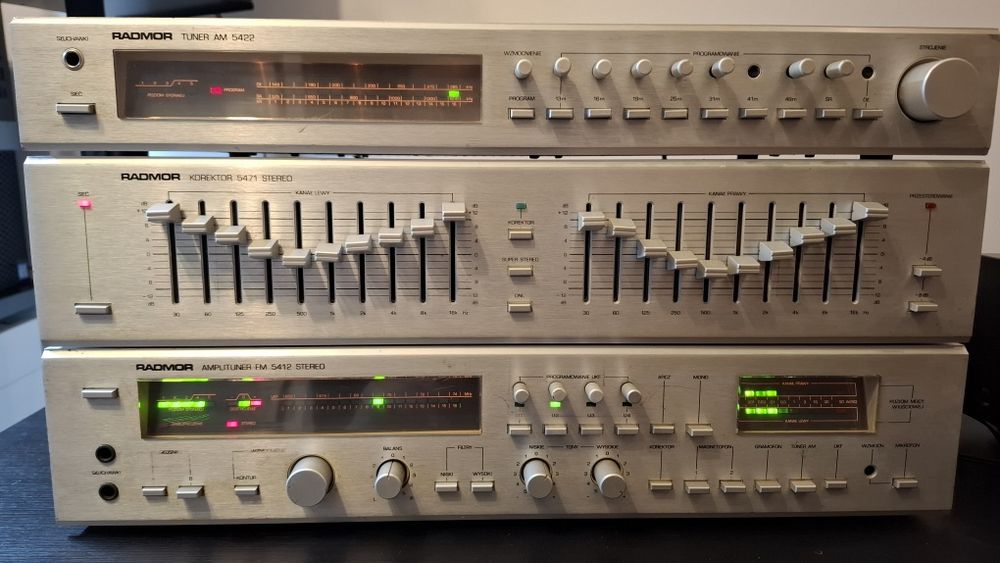 Wieża Radmor korektor amplituer tuner am