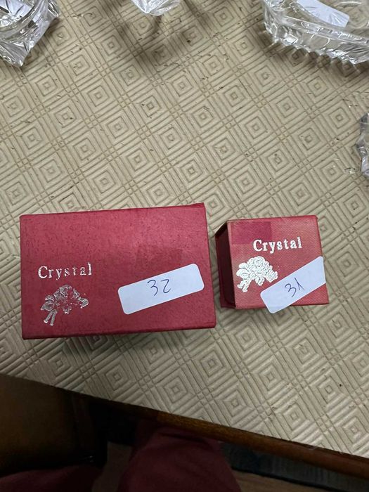 2 new crystal paperweights