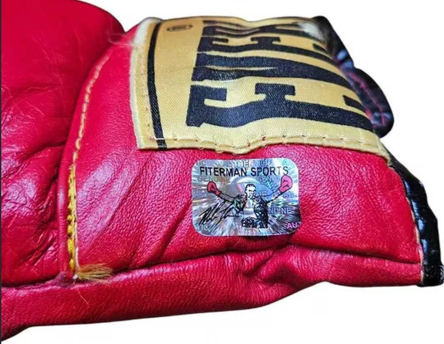 ! AUTOGRAF Mike TYSON Rękawica z autografem MŚ BOKS