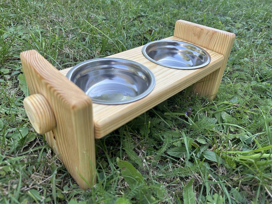 Миска для котів і собачок Годівниця з регульованою висотою і нахилом