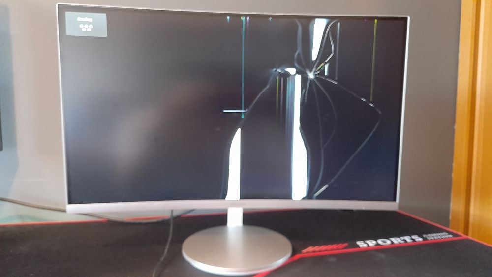 Monitor Samsung 27" danificado
