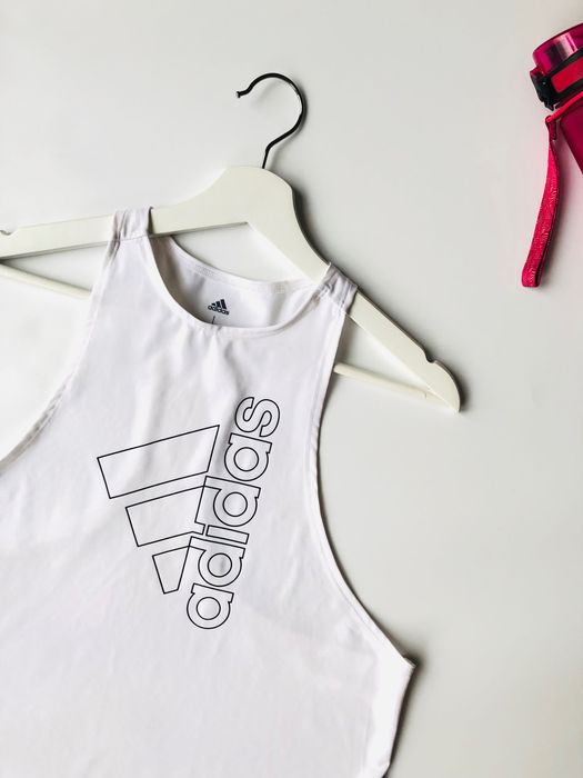 Adidas Top treningowy • biały • rozmiar L 42-44
