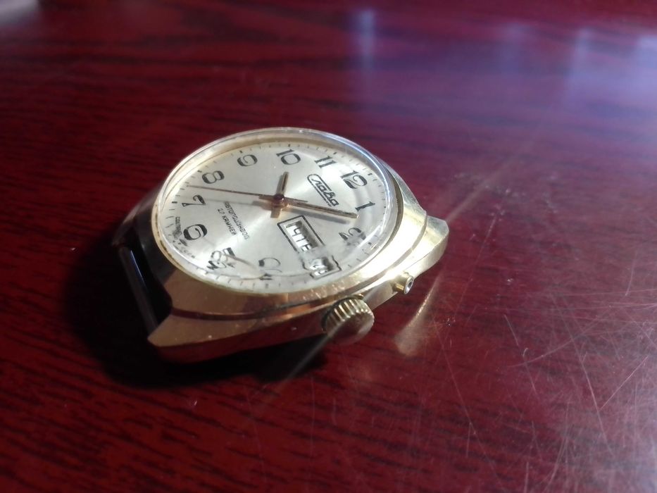 часы ссср слава позолоченные