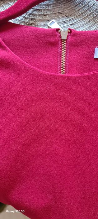 Czerwona sukienka 38 QUIOSQUE luźny fason