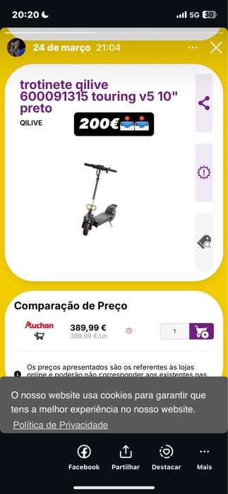 Trotinete Qilive touring v5