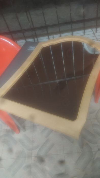 Espelho madeira como novo enorme