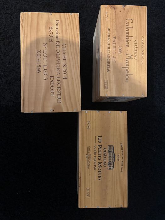 Skrzynki po winach. Cena za 1 sztukę.