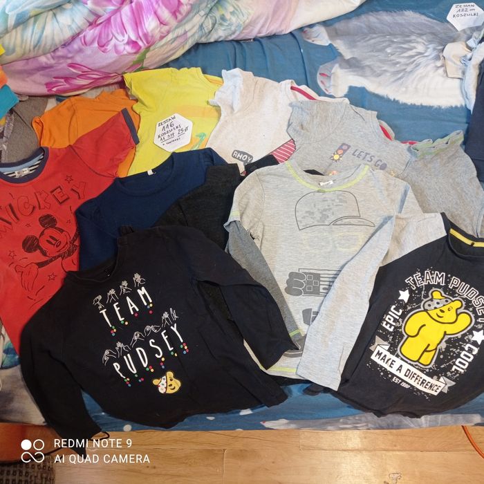 Zestaw dla chłopca rozm 116 koszulki sweterki