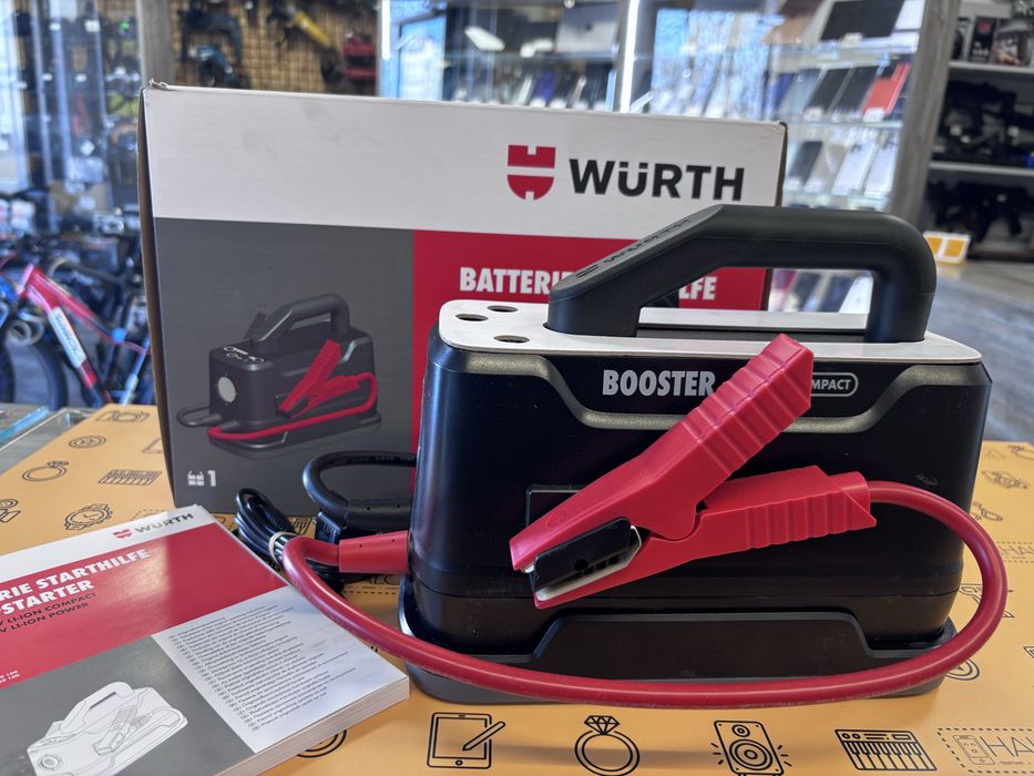 Nowy! Booster/JumpStarter Mobil 12V Li-ion WURTH Compact, HALOgsm Lódź
