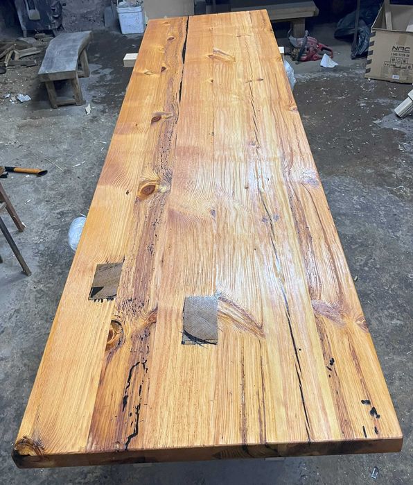 Lity Blat Dębowy / Blat Dąb / Rustykalny / komoda / Stół Dąb / stopnie