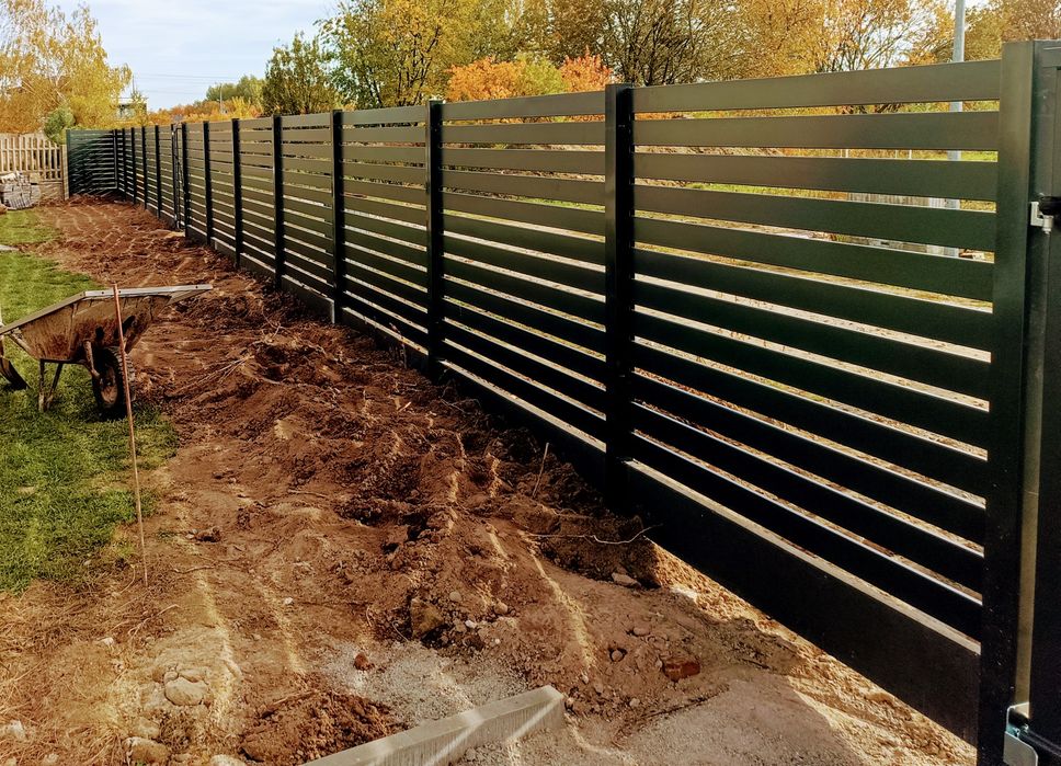 Ogrodzenia panelowe palisadowe betonowe brama furtka grzebieniowe