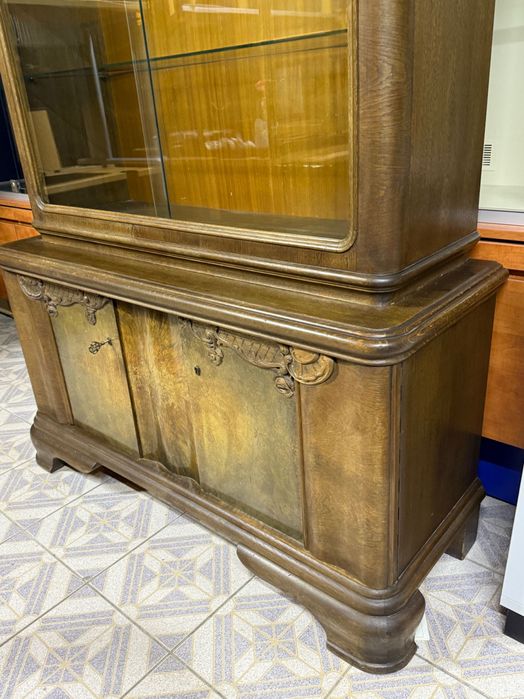 ** ANTYCZNY KREDENS ** z Niemiec Witryna + komoda | DOWÓZ DO DOMU