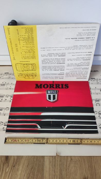 Mini Morris Catálogo Antigo - carro clássico