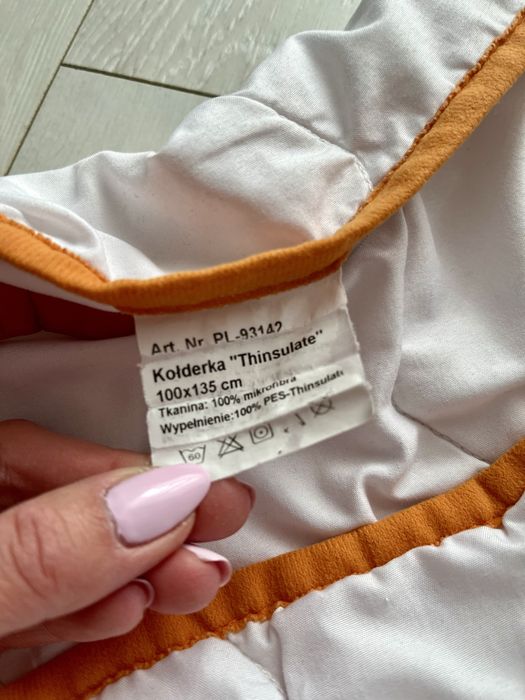 Kołdra niemowlęca 3M kołderka 135x100 mikrofibra thinsulate