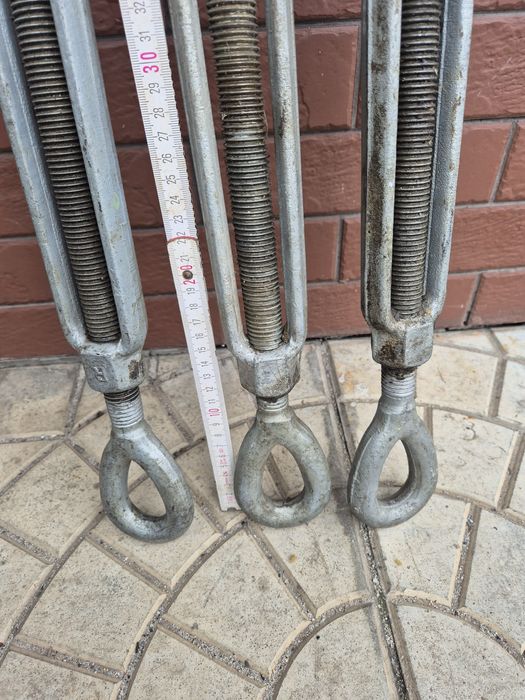 Duża śruba rzymska 80 cm pręt 20 mm oko oko okazja!