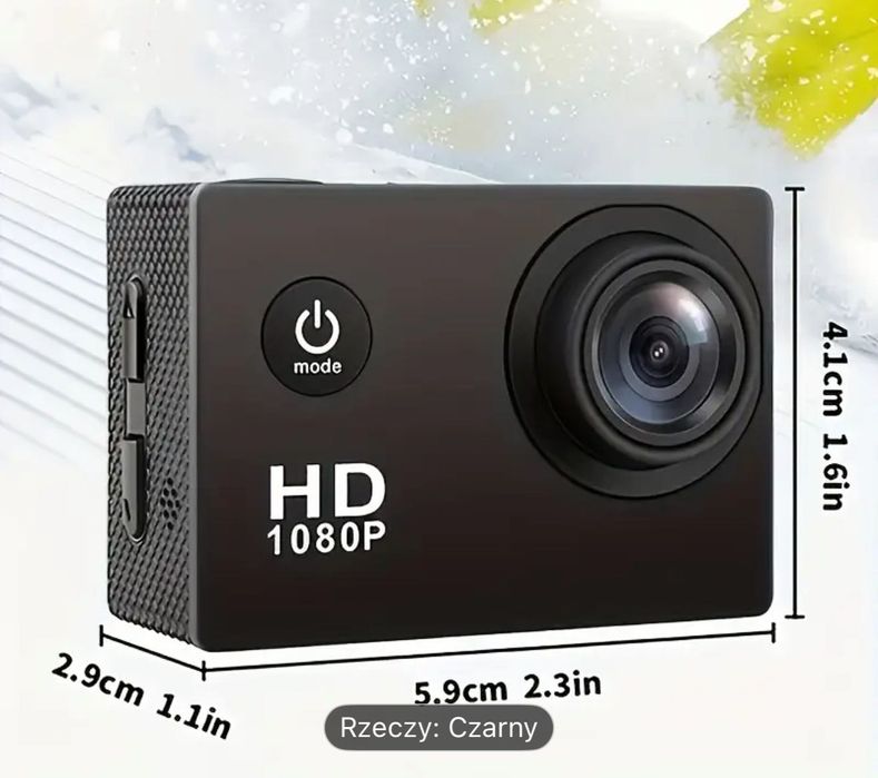 Kamera do nagrywania w ruchu HD 1080P