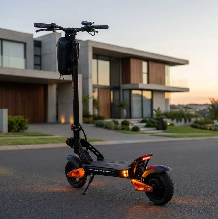 ТОП! ECOBIKE Zen U12 GIANT Blade GT Pro Sport — швидкий та потужний електросамокат 1600 Вт 18/26 Ah Червоний