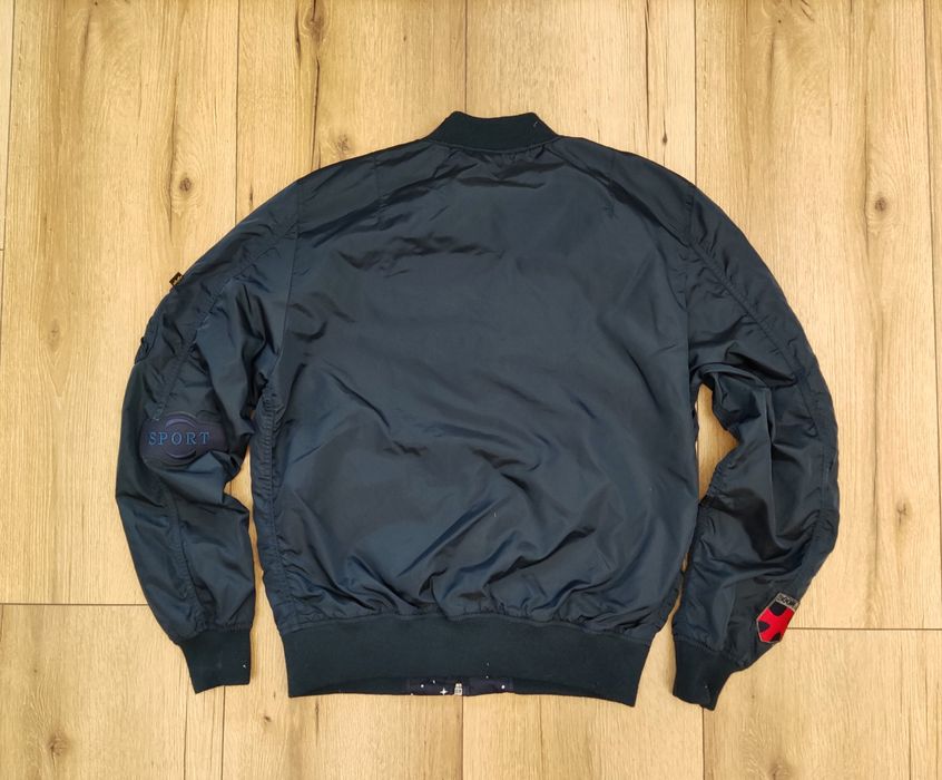 Alpha Industries męska kurtka bomberka granatowa w rozmiarze L
