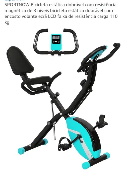 Bicicleta estatica dobravel