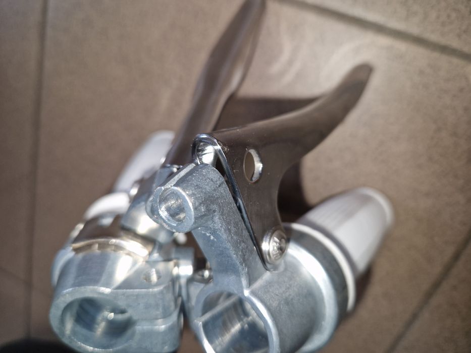 Nowe biale manetki rączki biegów gazu Romet komar sztywniak zak rys pl