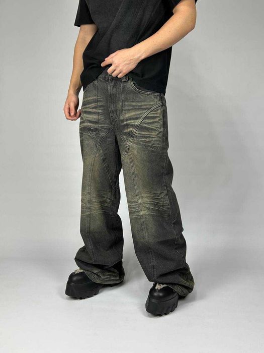 NO FAITH STUDIOS NFS baggy faded archive opium джинсы джинси черные