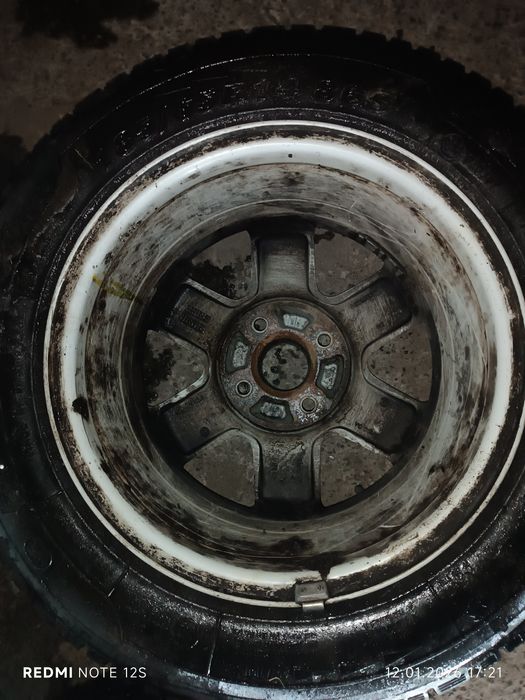 Диски литі R 14 Volkswagen 4*100 зимня резина 185*65 і 175*70 в сборі