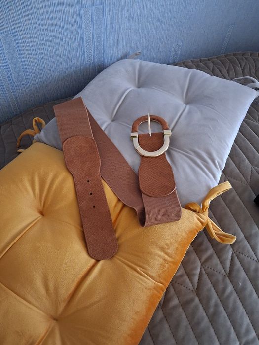brązowy  pas damski