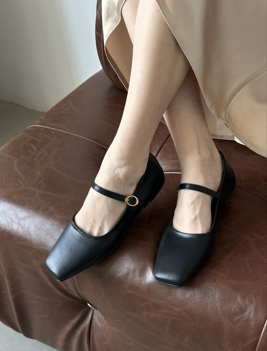 Балетки з еко шкіри  Мері Джейн у двох стилях: леопард та класичний