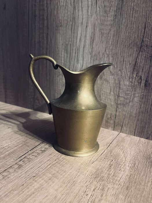 Piękny złoty dzbanek dzban wazon flakon antyk