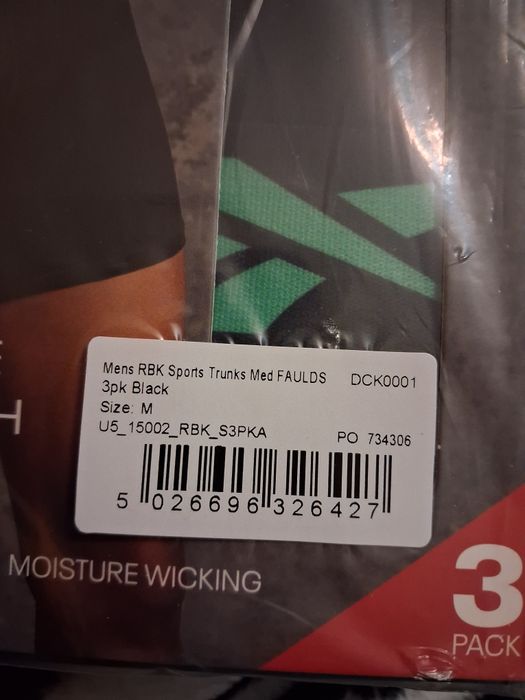 Bokserki Reebok rozmiar M