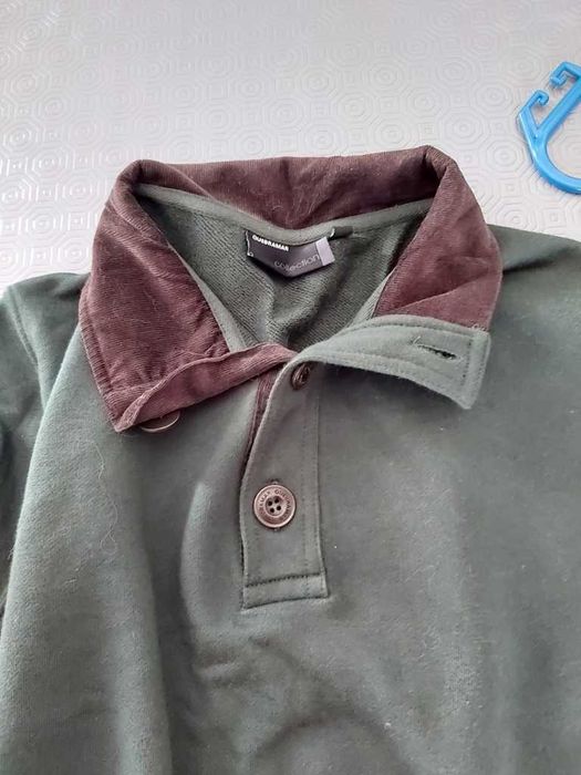 Sweatshirt tipo polo verde Quebramar